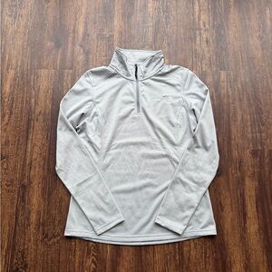The North Face Women’s Gray 1/4 Zip Fleece Pullover Jacket Tech Glacier - Size M